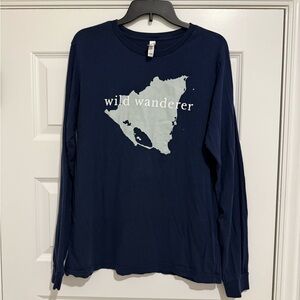 Wild Wanderer Navy Long Sleeve Tee